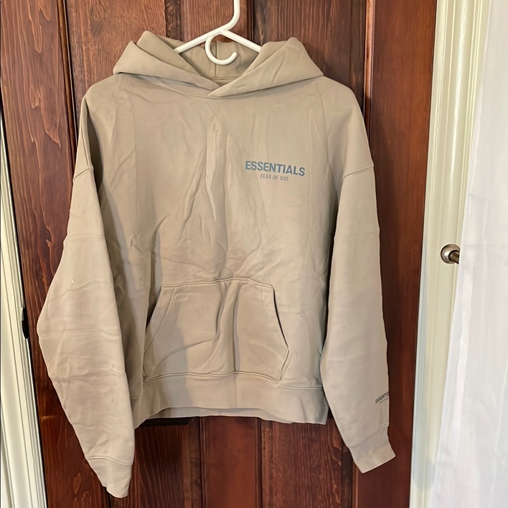 Essentials Fear of God Hoodie in Tan